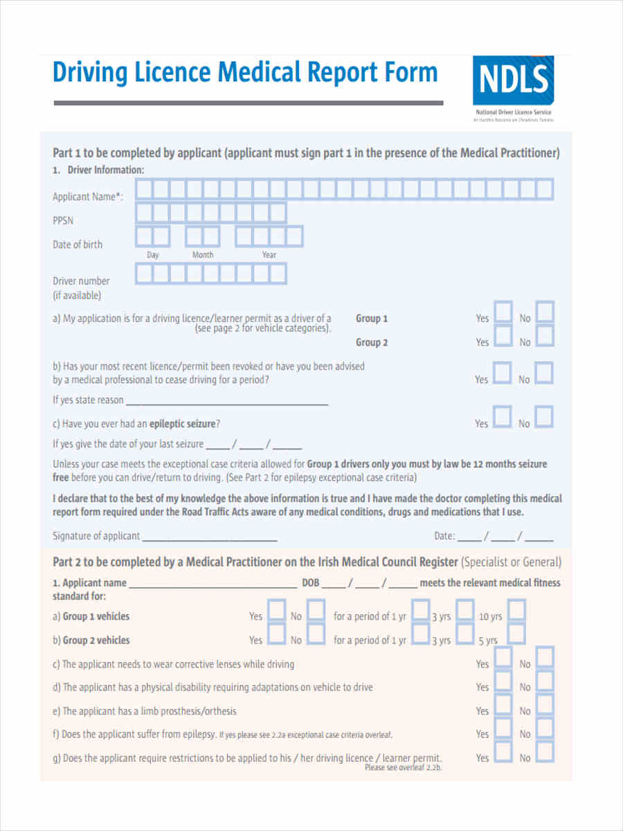 Driving Licence Form 022022