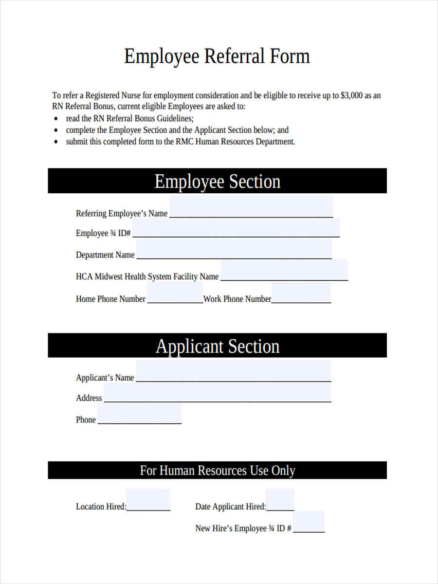 FREE 7+ Medical Referral Forms in PDF | MS Word