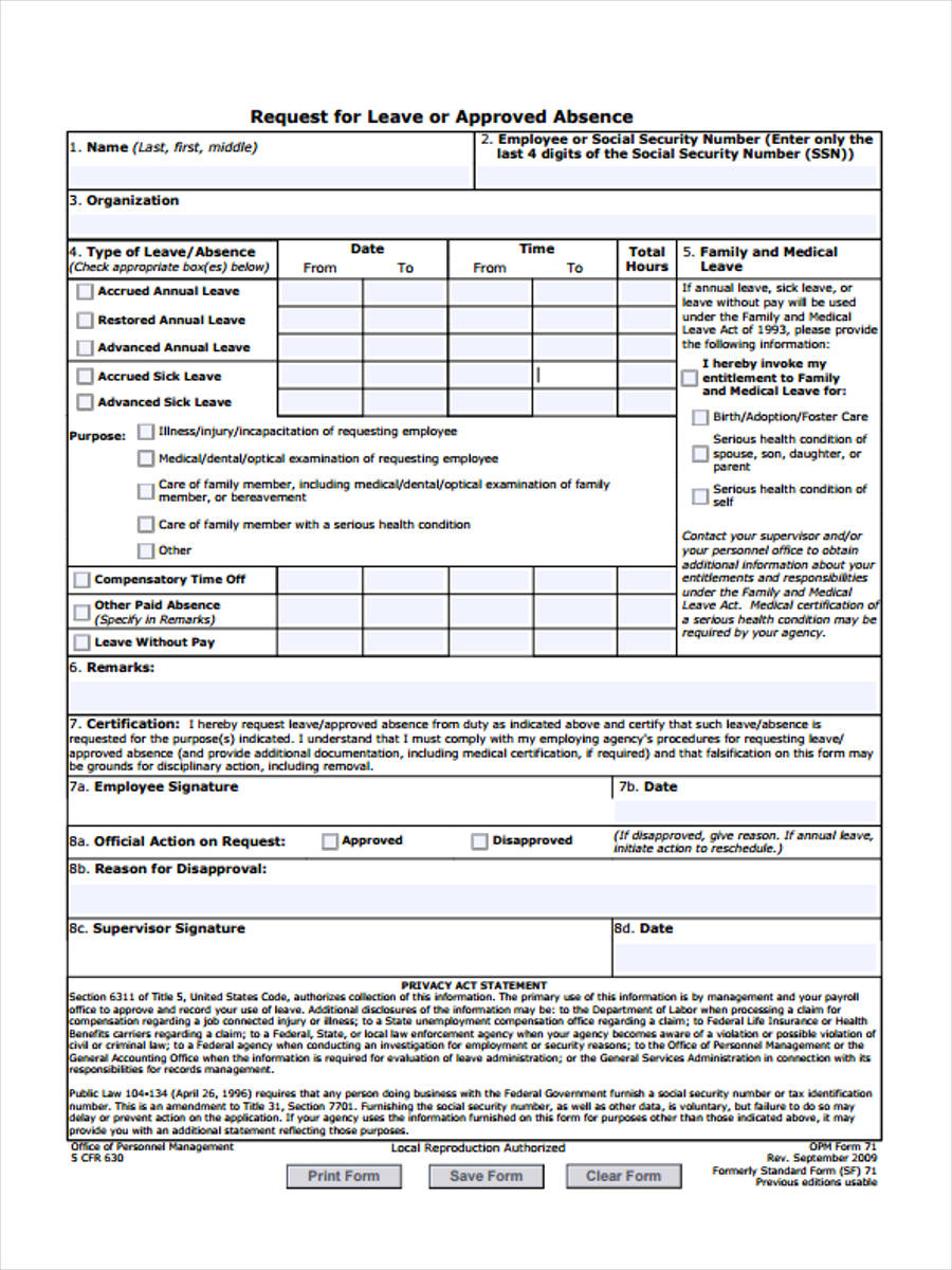 FREE 49+ Sample Employee Request Forms in PDF MS Word Excel