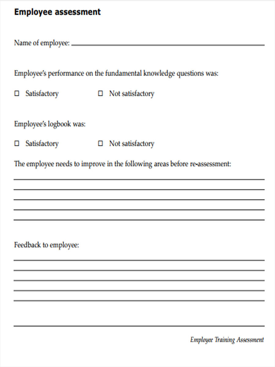 employee training assessment form1