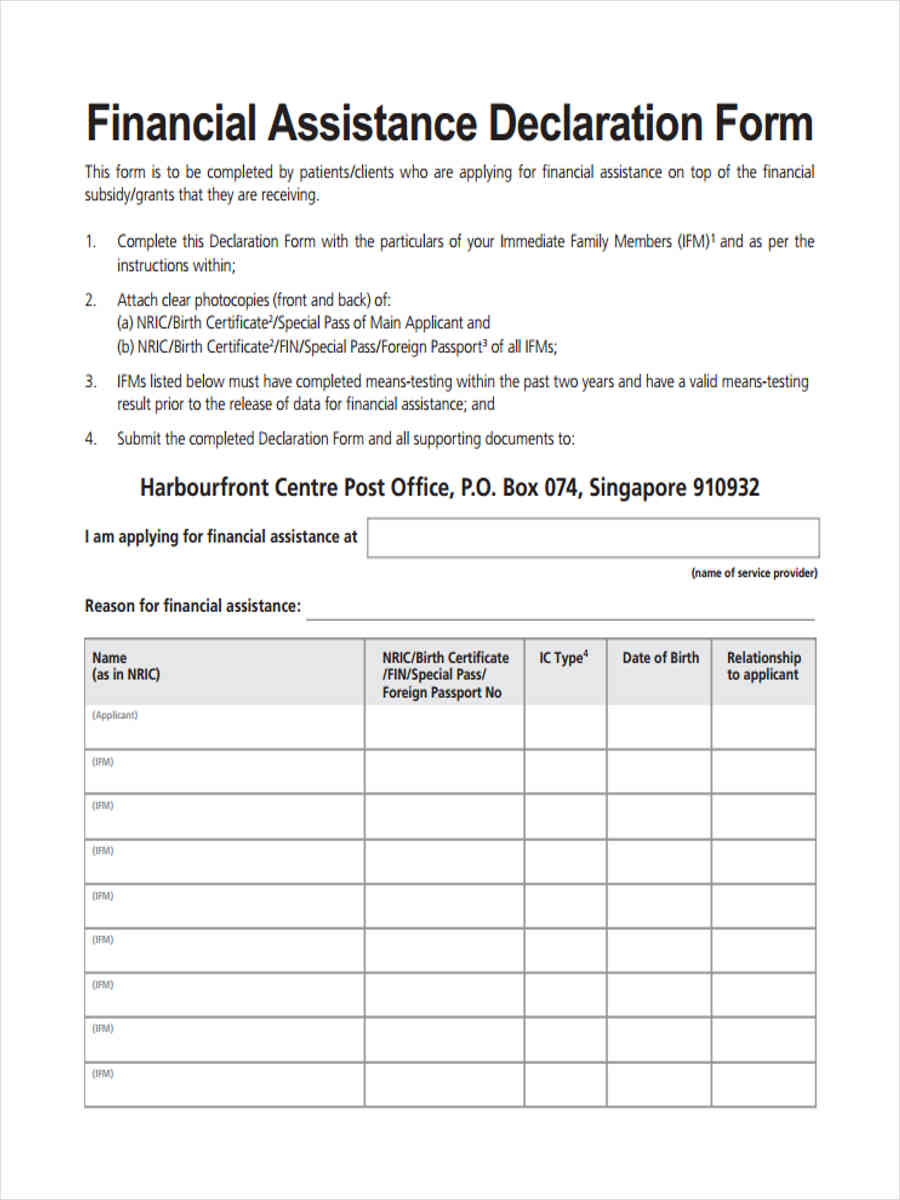 form health evaluation Financial Forms 31 PDF in