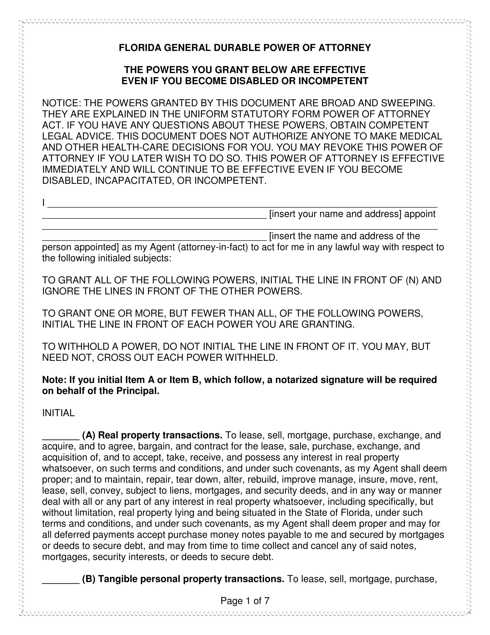 What State Does Power Of Attorney Need To Be Notarized