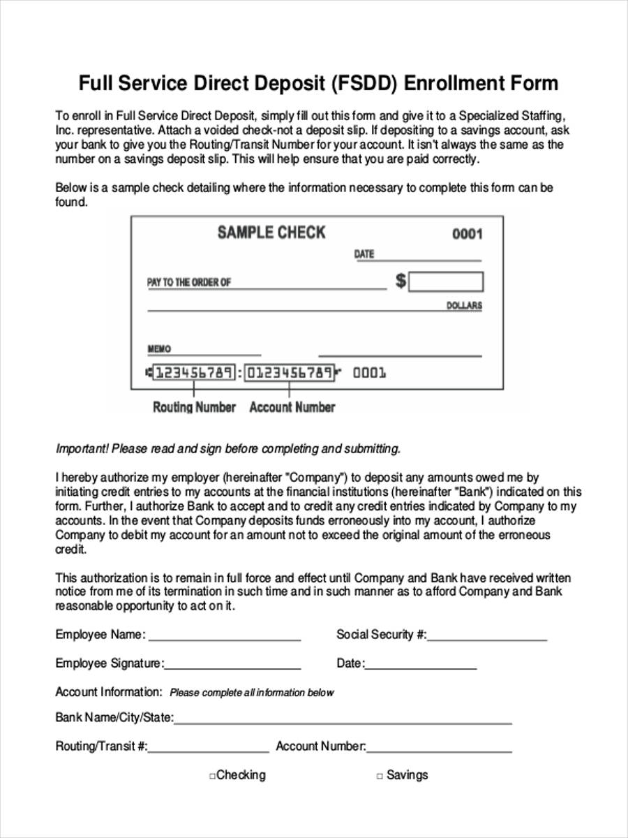 FREE 33+ Deposit Forms in PDF Ms Word