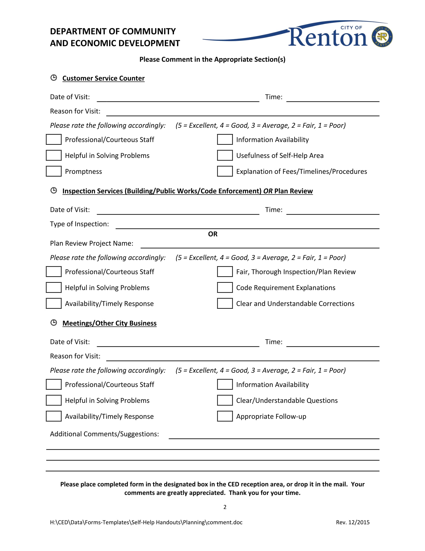 How Comment Cards Can Impact Customer Experience? [ Impact, How to ] Inside Survey Card Template