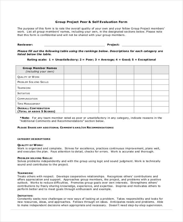 group project self evaluation form1