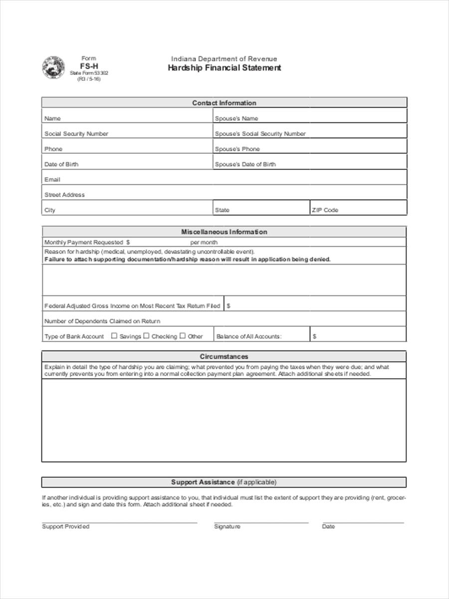 FREE 21+ Financial Statement Form Samples, PDF, MS Word, Google Docs, Excel