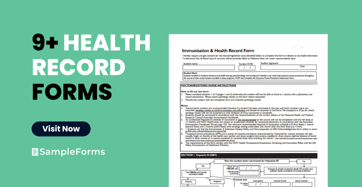 health record form