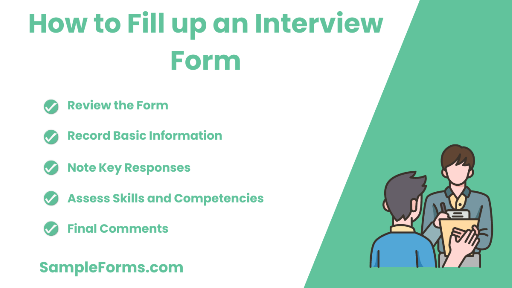 how to fill up an interview form 1024x576