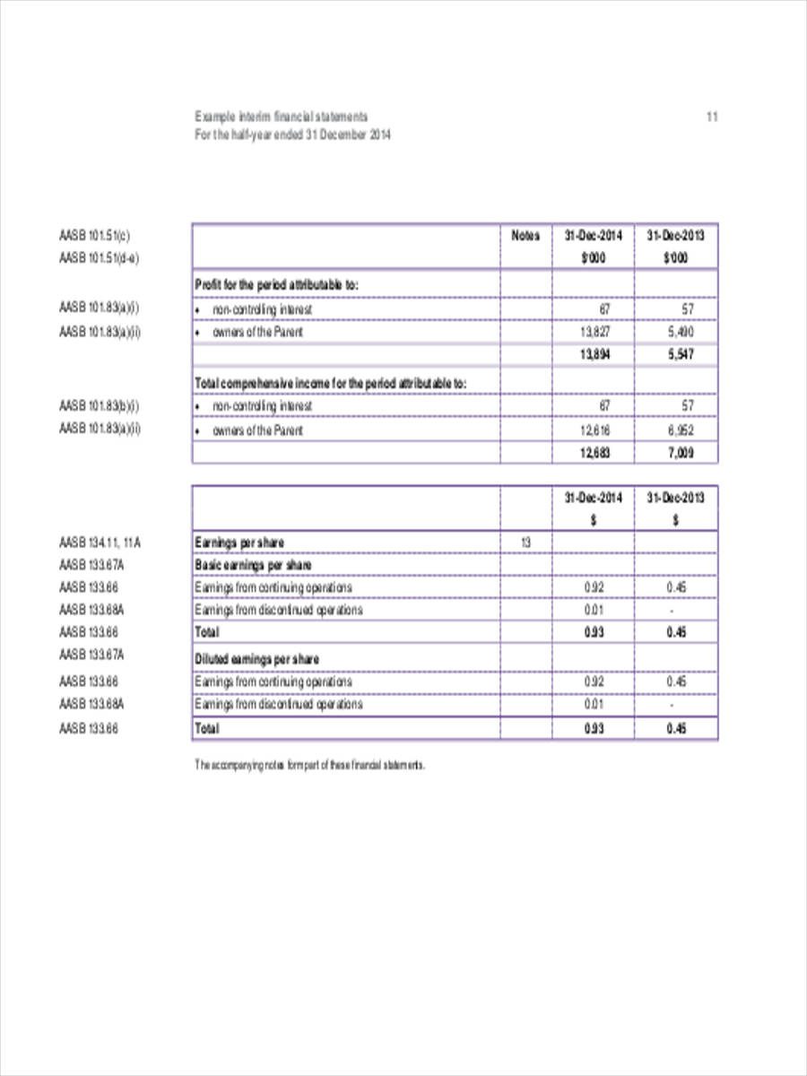 Income Statement Template Excel