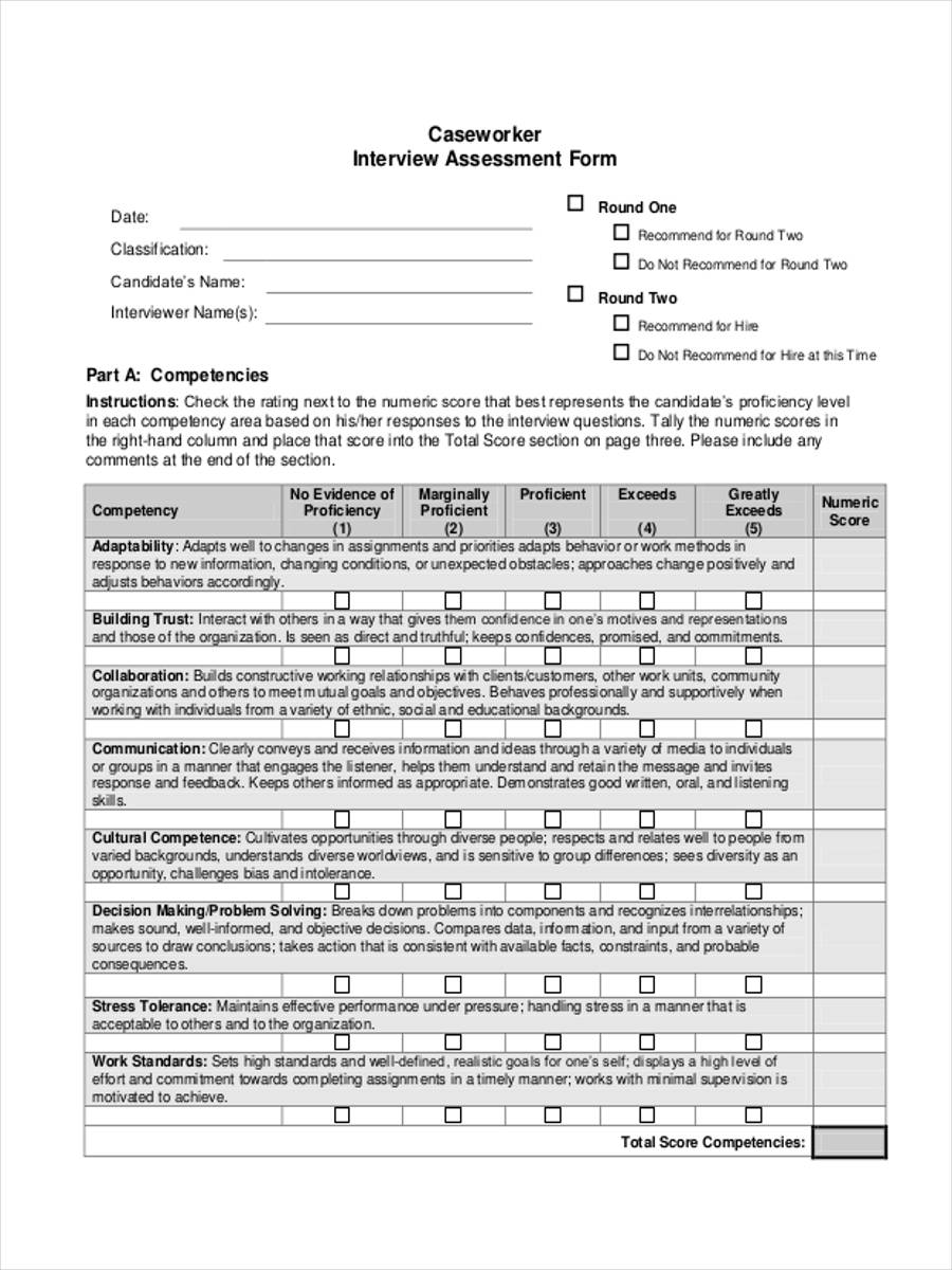 FREE 41+ Interview Form Samples, PDF, MS Word, Google Docs, Excel