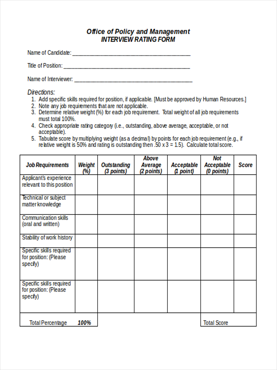 interview rating form1