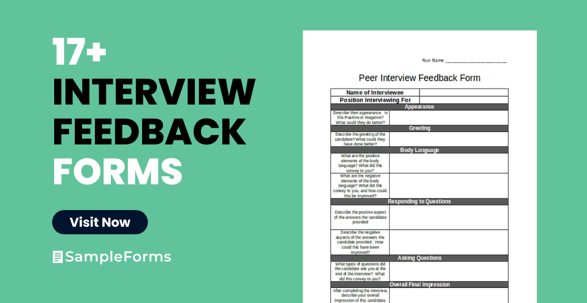 interviews feedback form