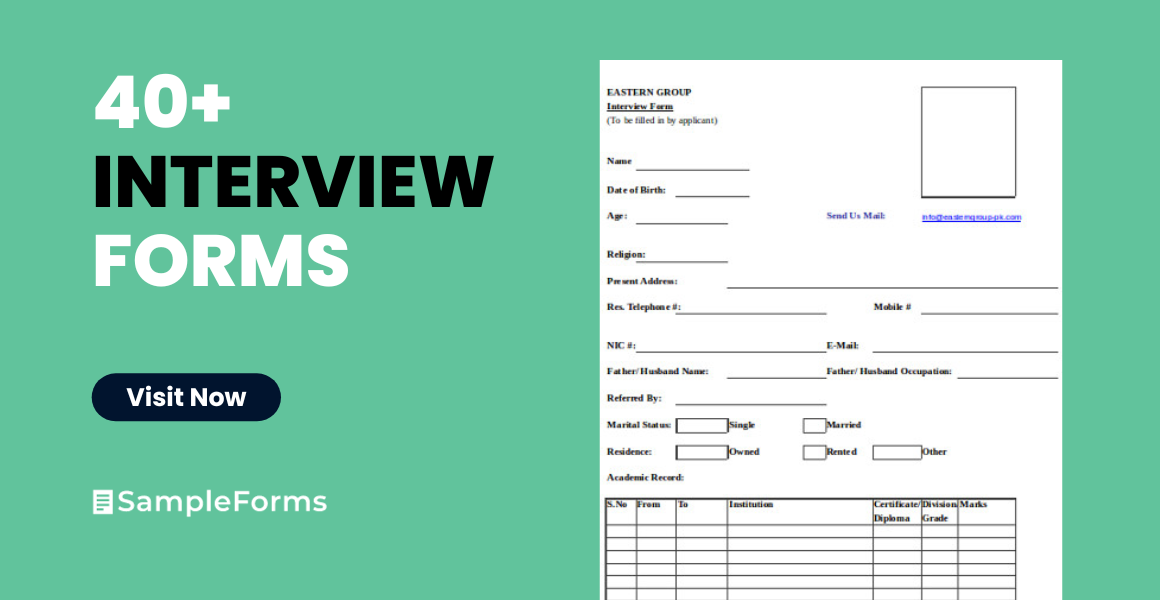 interviews forms