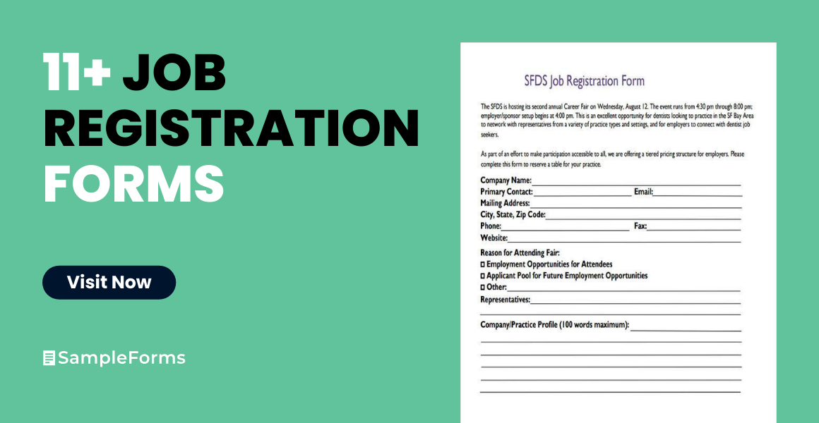 job registration forms