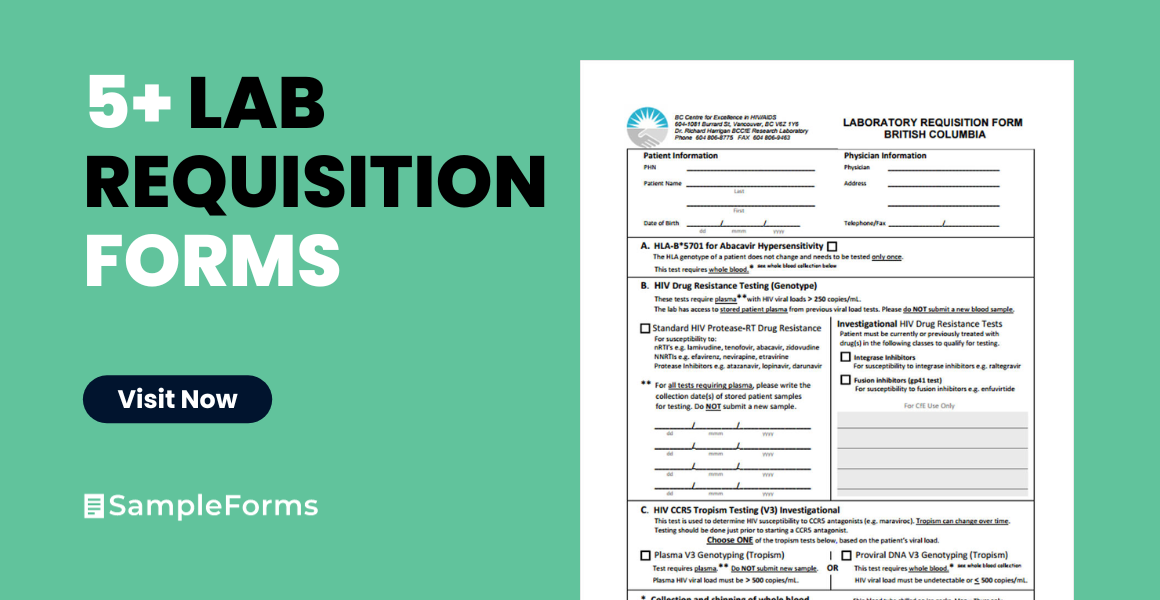 lab requisitions form