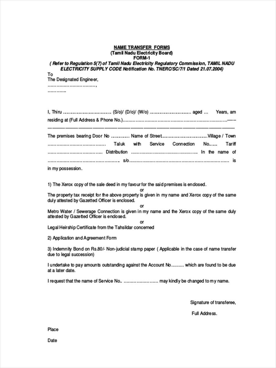 FREE 6+ Land Transfer Forms in PDF | Ms Word