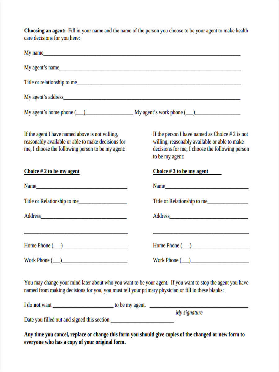FREE 5+ Health Care Directive Forms in PDF | MS Word