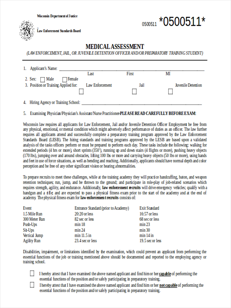 medical training assessment form4