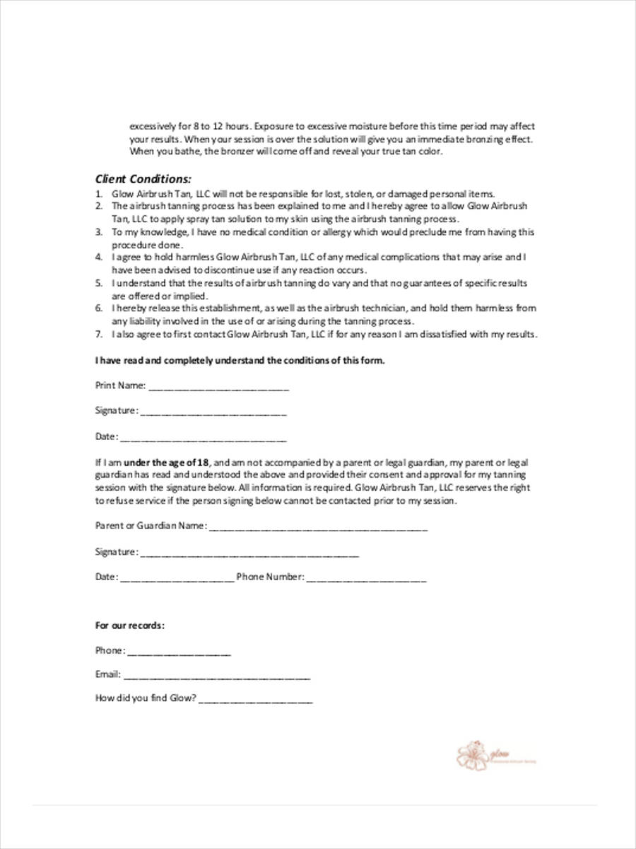 new client consent form