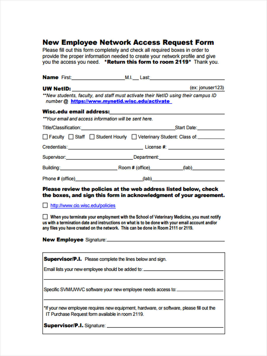 FREE 49+ Sample Employee Request Forms in PDF MS Word Excel