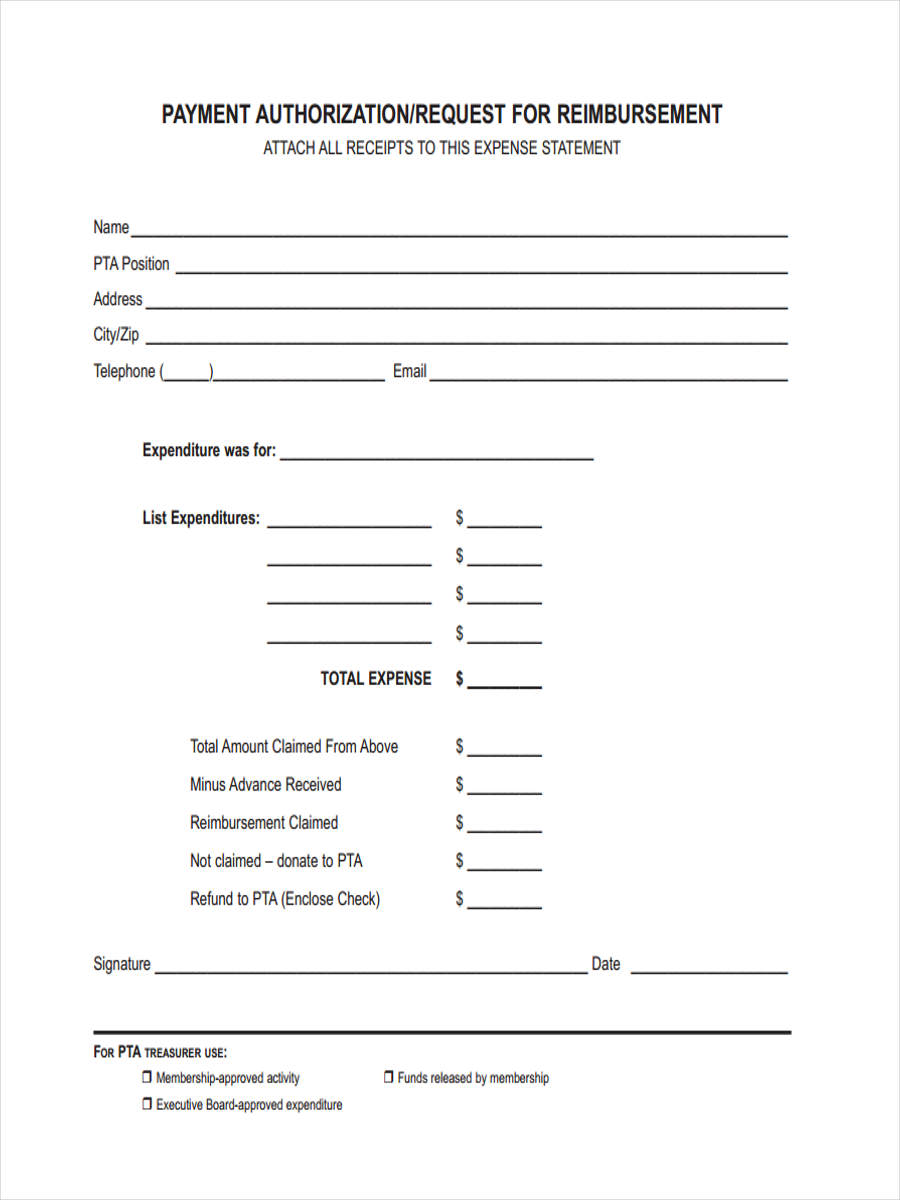 FREE 21+ Sample Request for Reimbursement Forms in MS Word  PDF