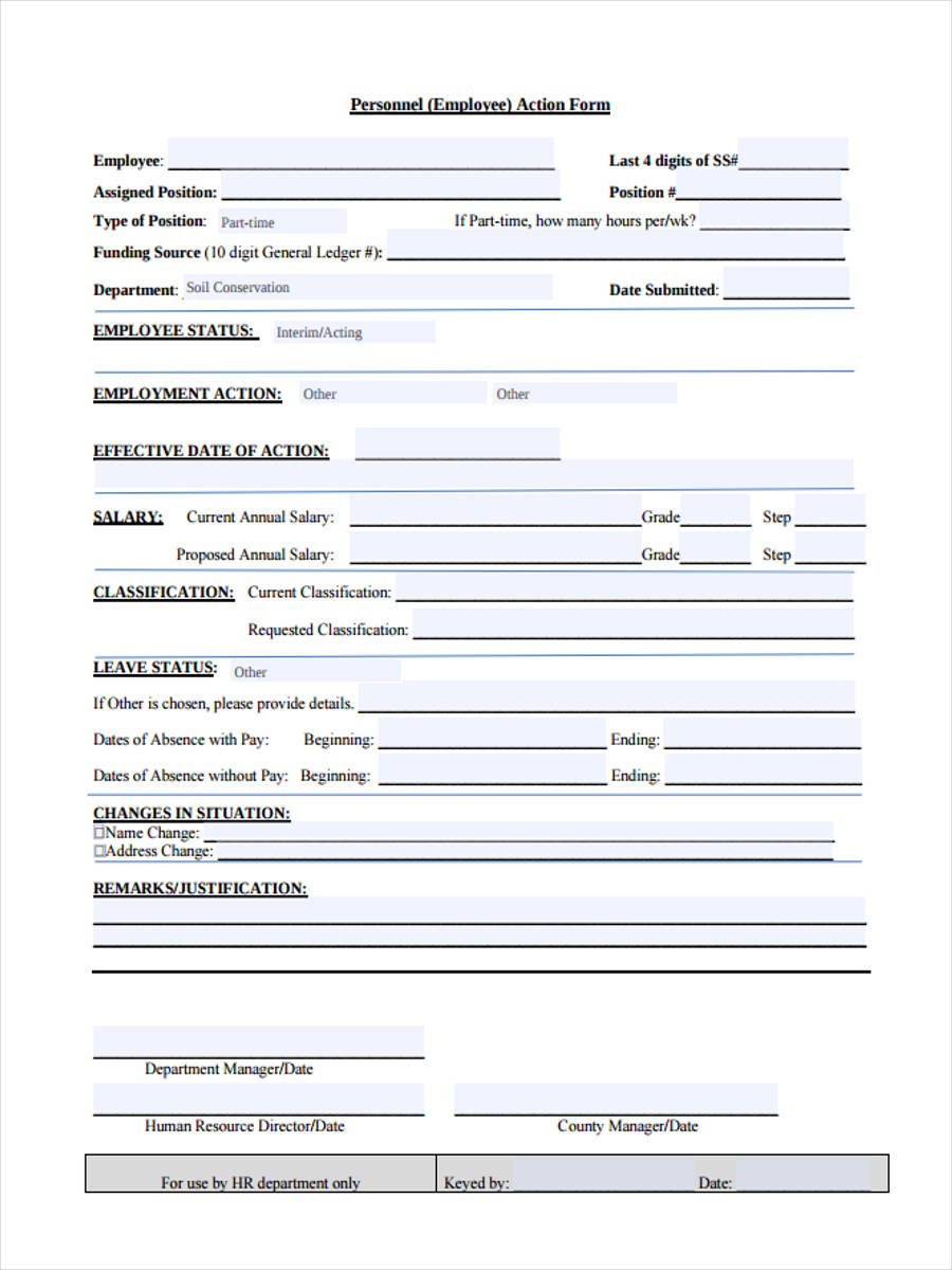 FREE 49+ Sample Employee Request Forms in PDF MS Word Excel