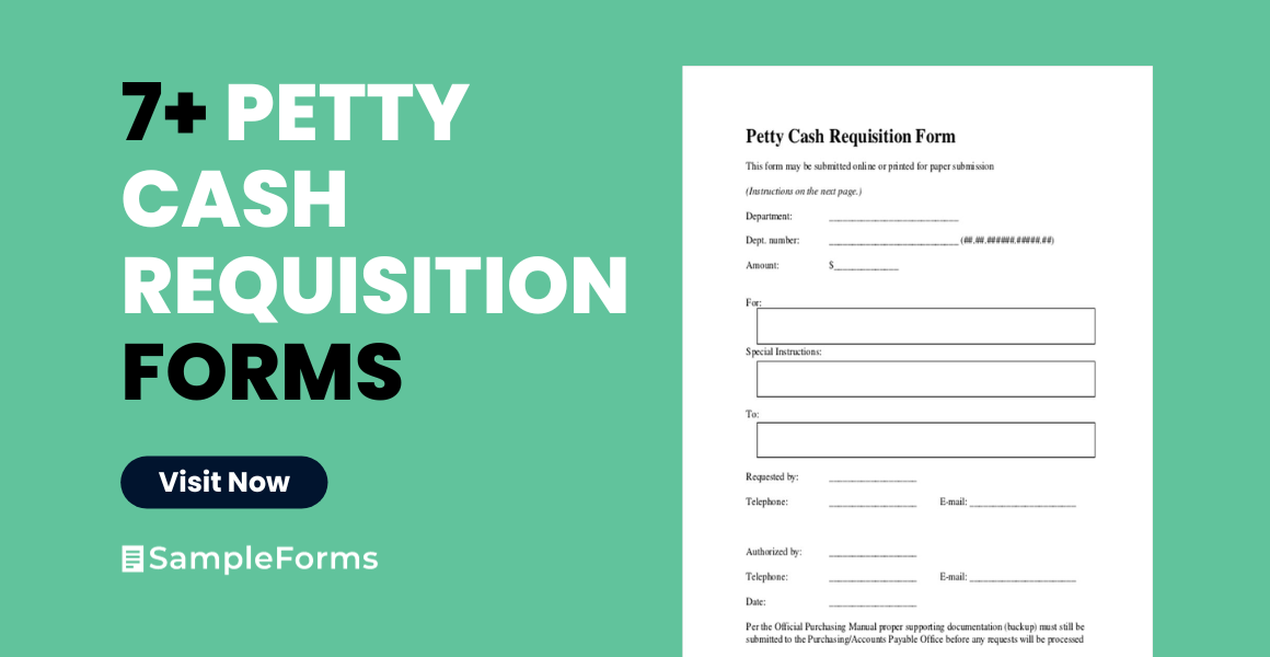 petty cash requisition form
