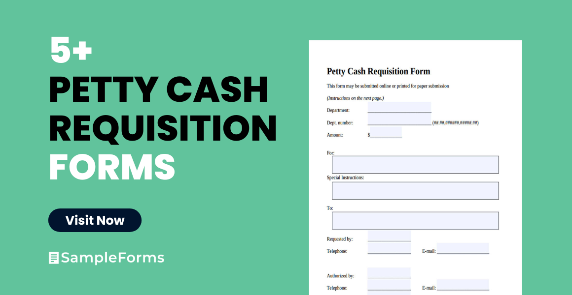 petty cash requisition forms