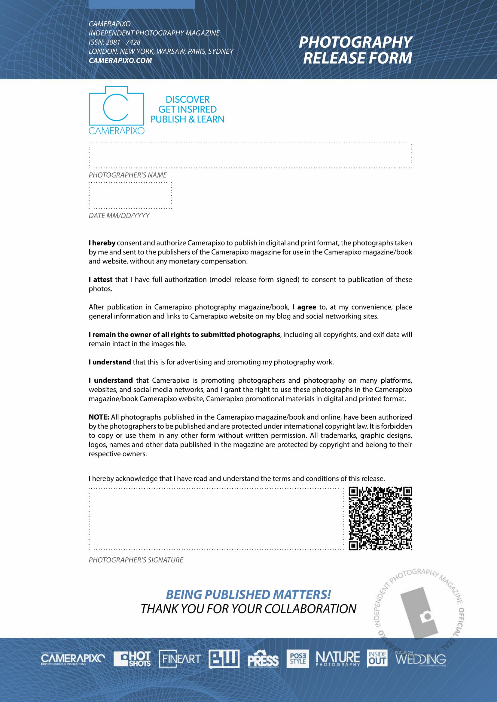 photographer release form pdf 1
