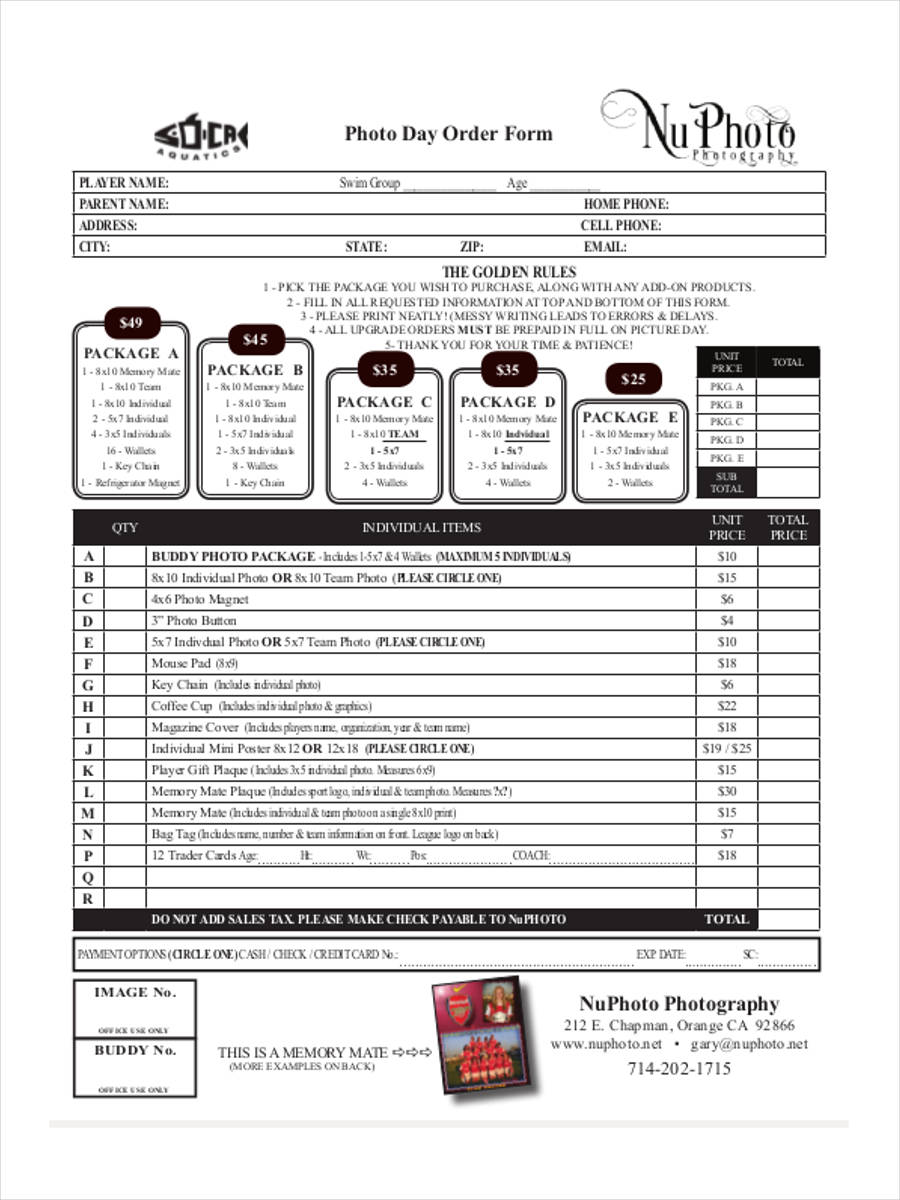 sports-photography-order-form-template