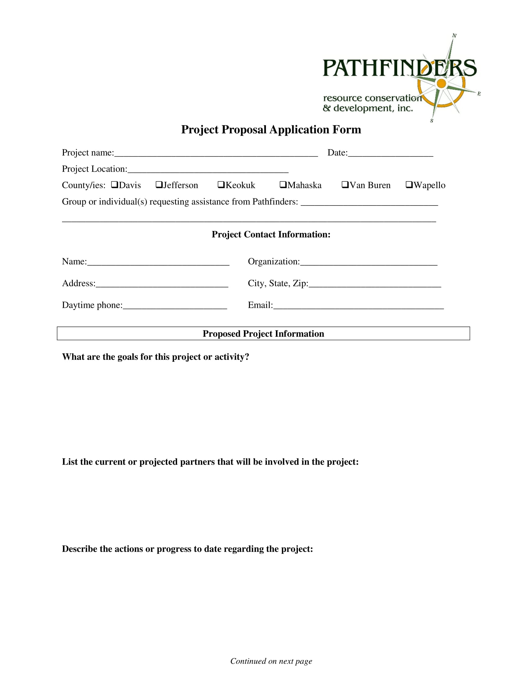 project proposal application form 1