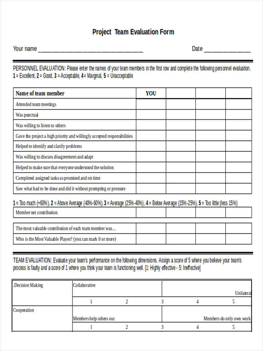 FREE 7+ Sample Project Feedback Forms in MS Word PDF