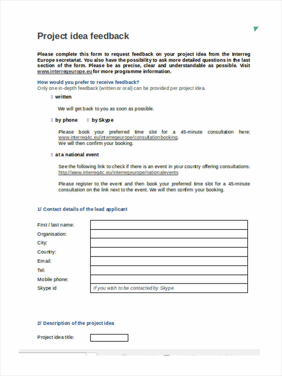 free-7-project-feedback-forms-in-pdf-ms-word