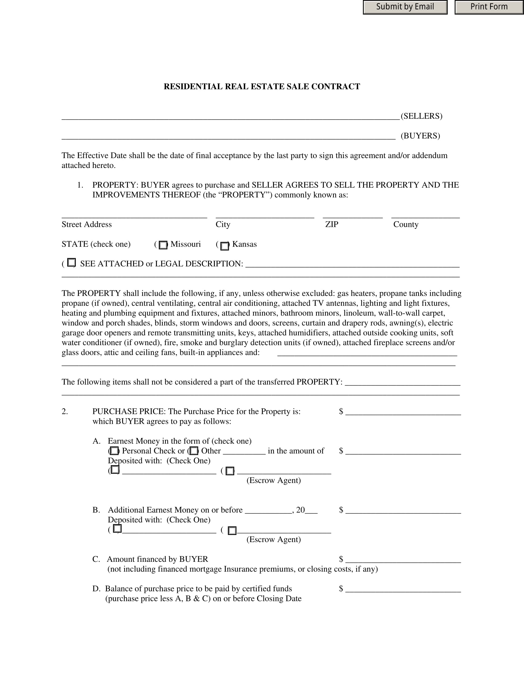 FREE 18+ Real Estate Contract and Agreement Forms in PDF Ms Word Excel