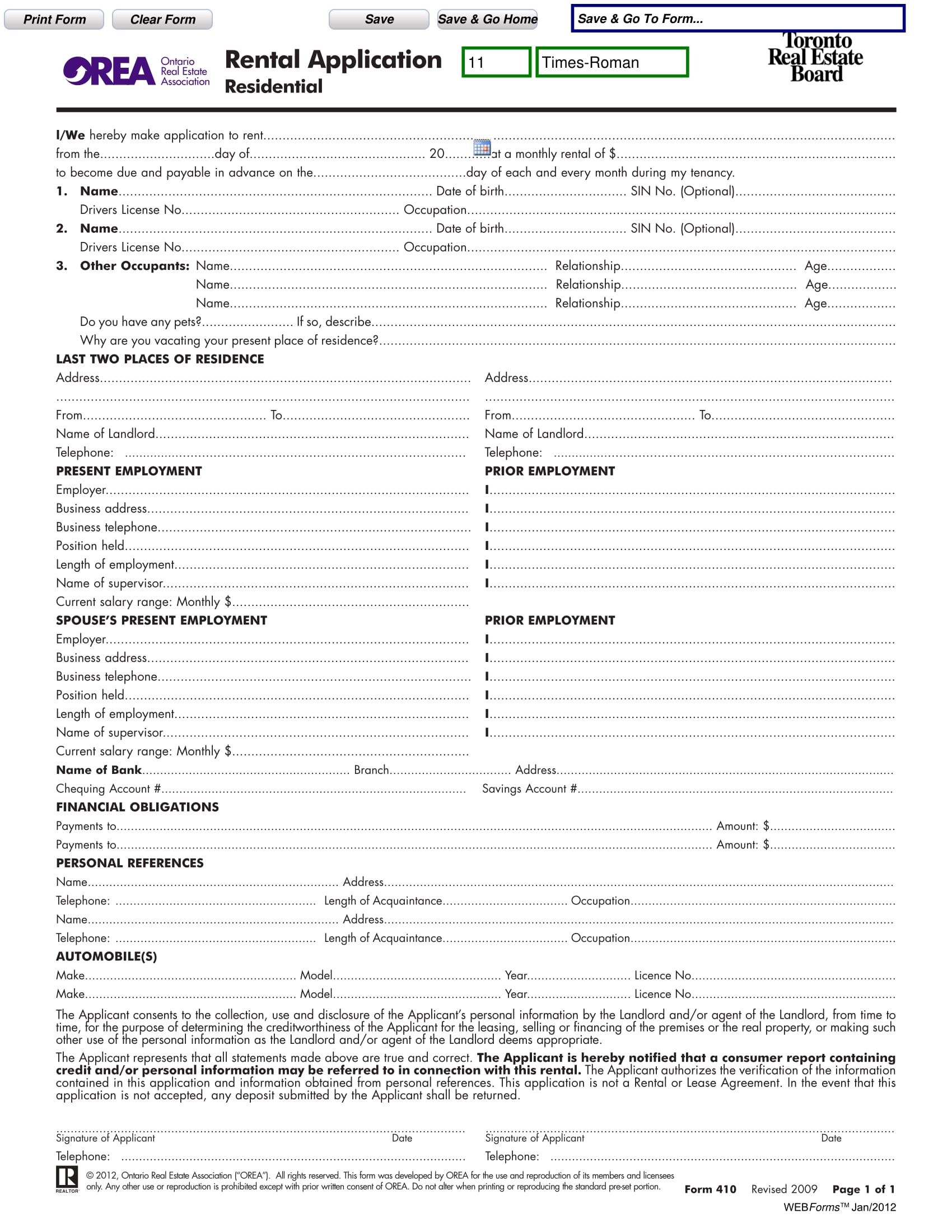 real estate rental application form pdf 1
