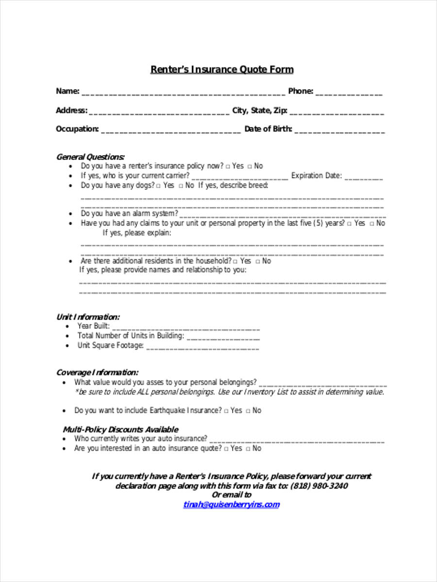 free-9-insurance-quote-forms-in-pdf