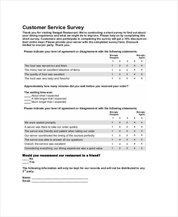 restaurant customer feedback