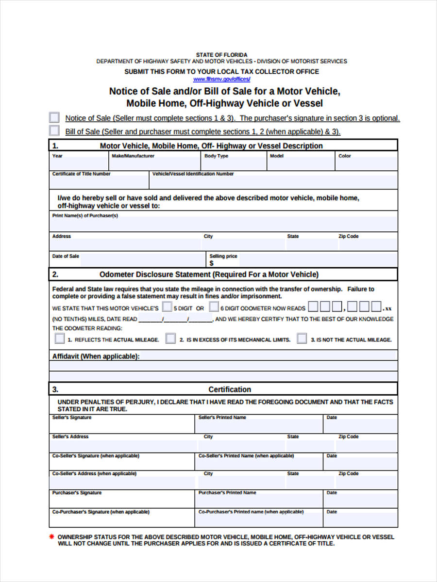 sale of motor vehicle notice1