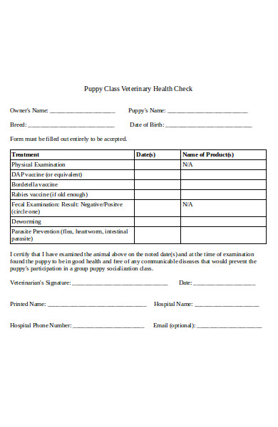 FREE 12 Health Check Form Samples PDF MS Word Google Docs