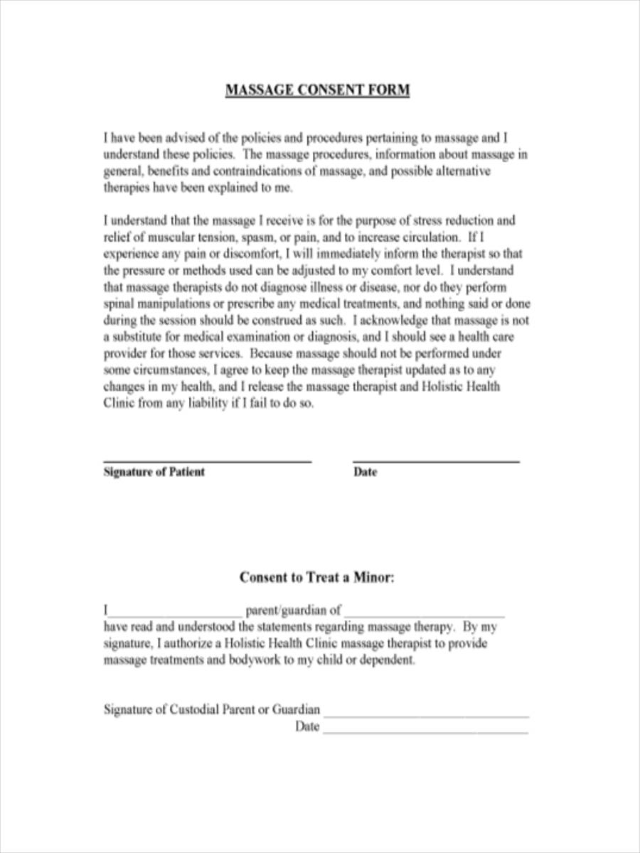 FREE 23+ Massage Consent Forms in PDF  Ms Word Inside massage cancellation policy template