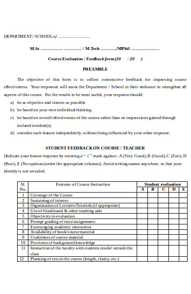 free-16-teacher-feedback-form-samples-in-pdf-ms-word