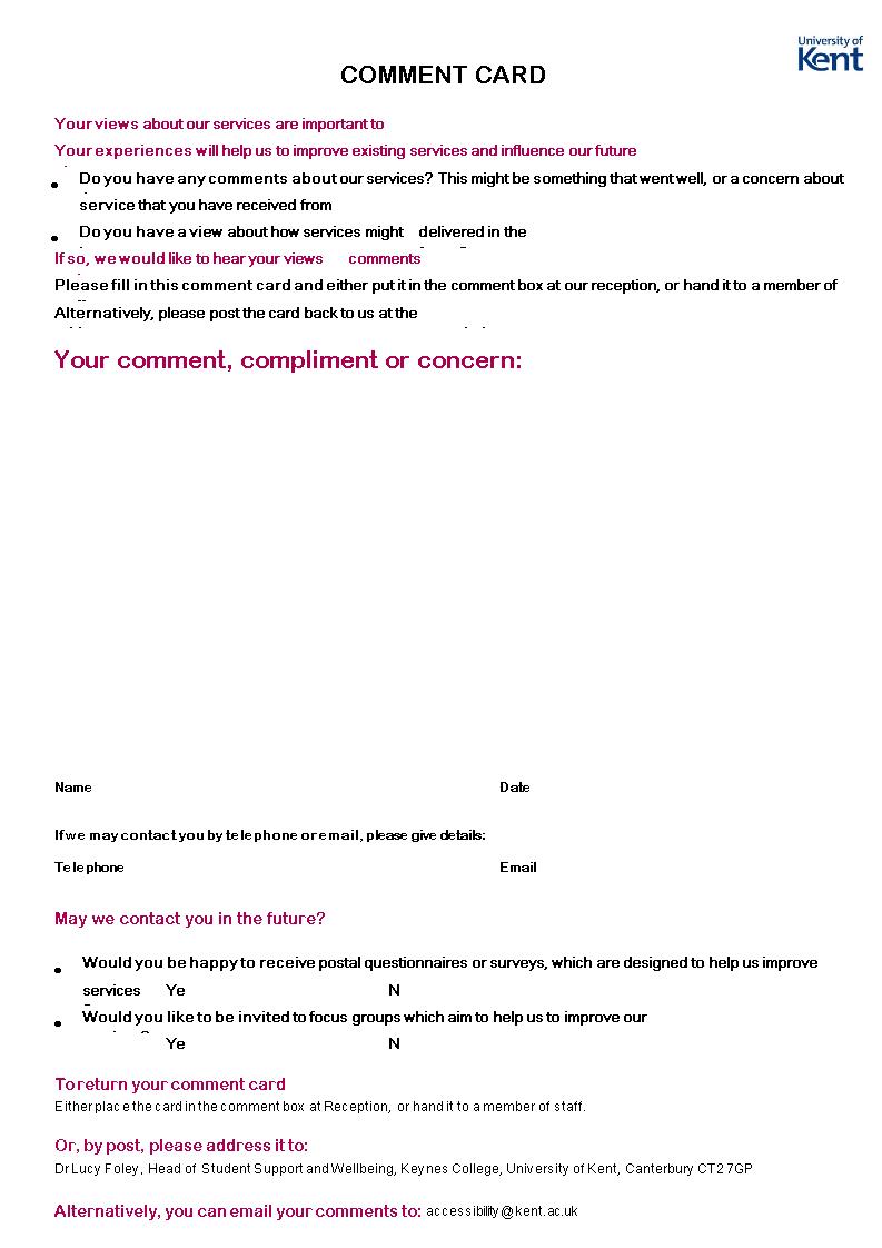 How Comment Cards Can Impact Customer Experience? [ Impact, How to ]