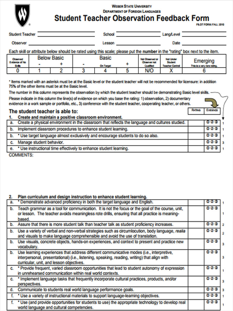 free-16-teacher-feedback-form-samples-in-pdf-ms-word
