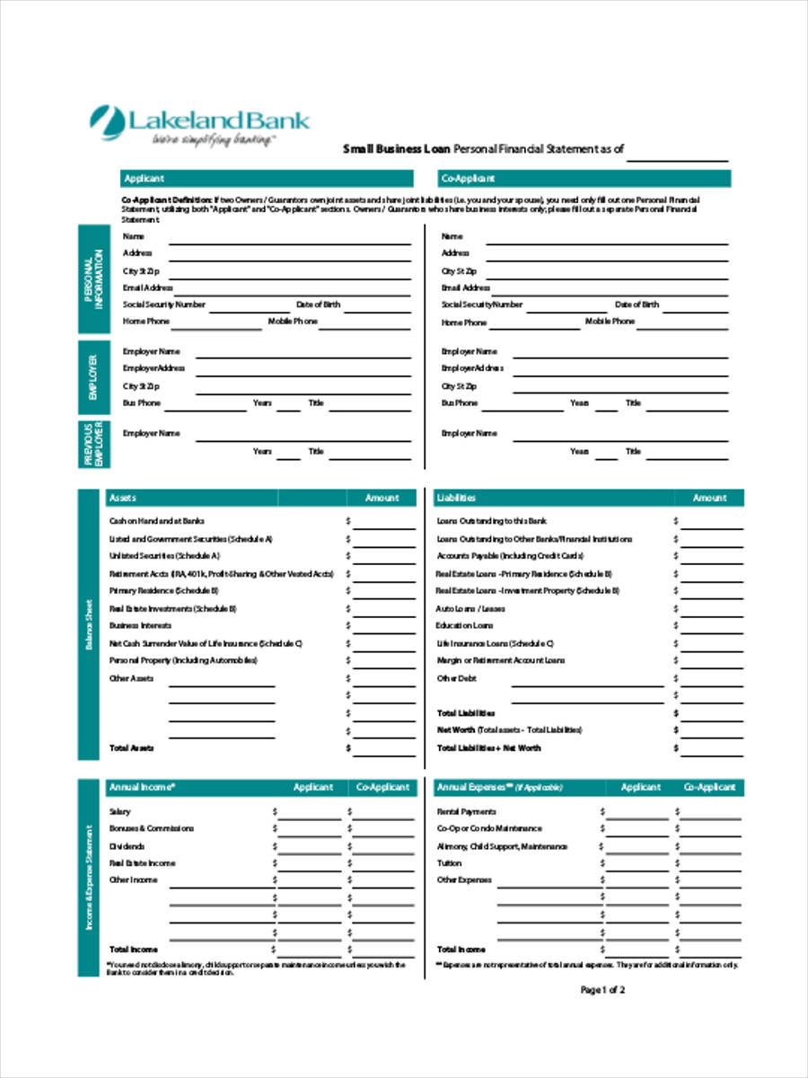 FREE 21+ Sample Financial Statement Forms in PDF MS Word