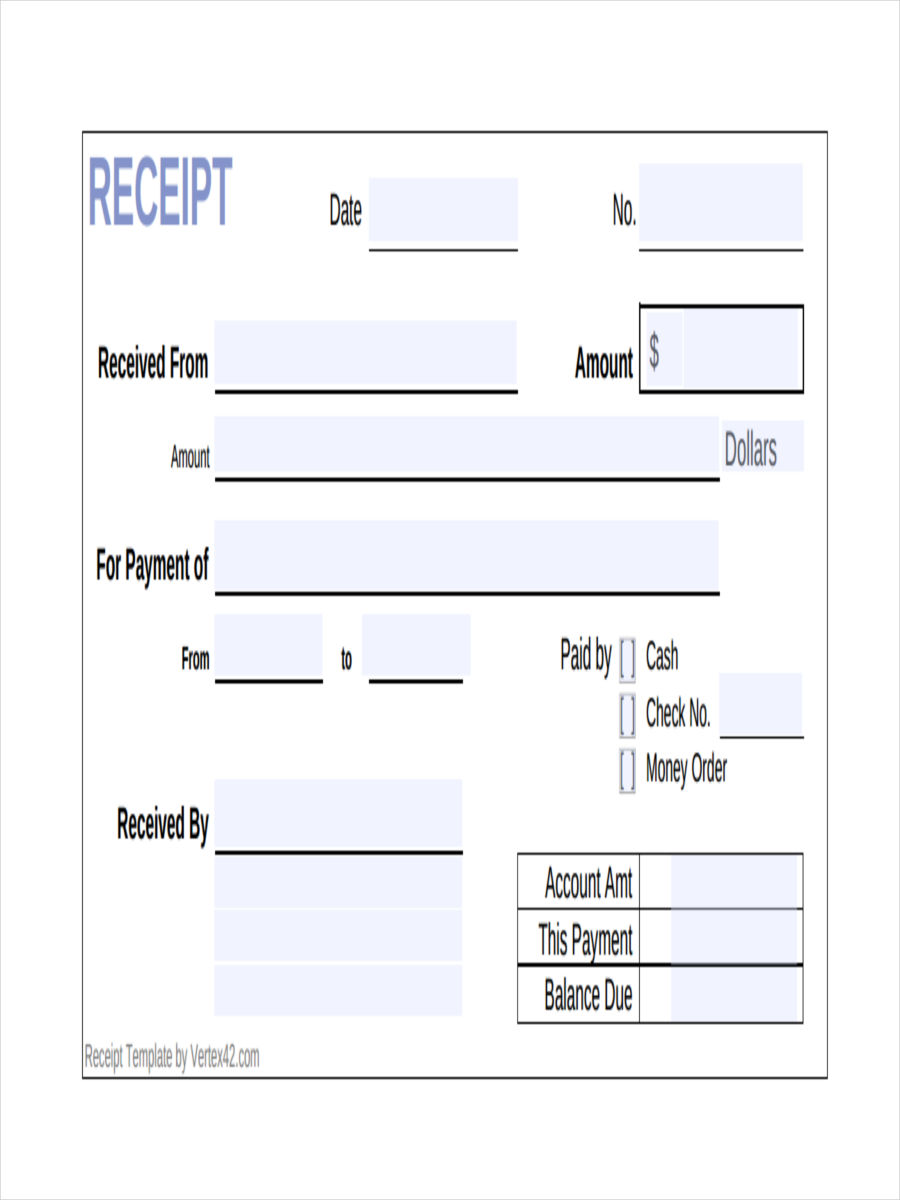 Receipt Megabank Form Download