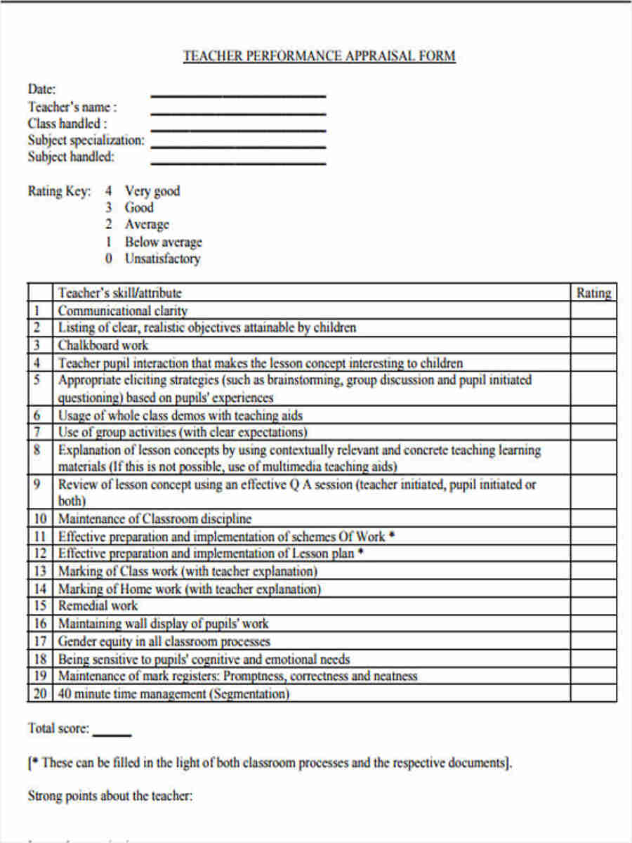teacher appraisal feedback form2
