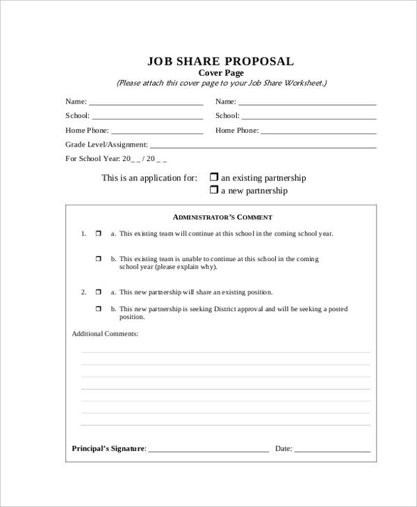 teacher job proposal
