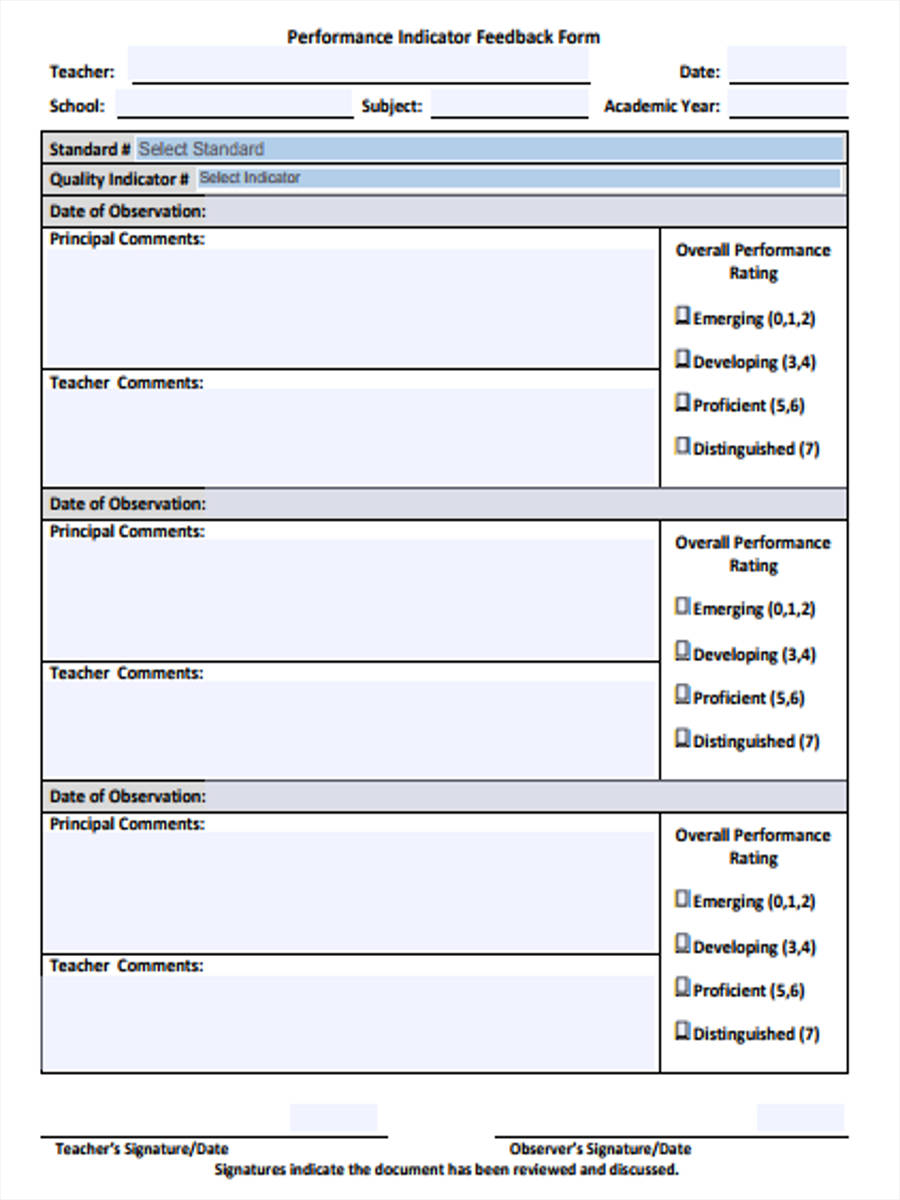 free-16-teacher-feedback-form-samples-in-pdf-ms-word