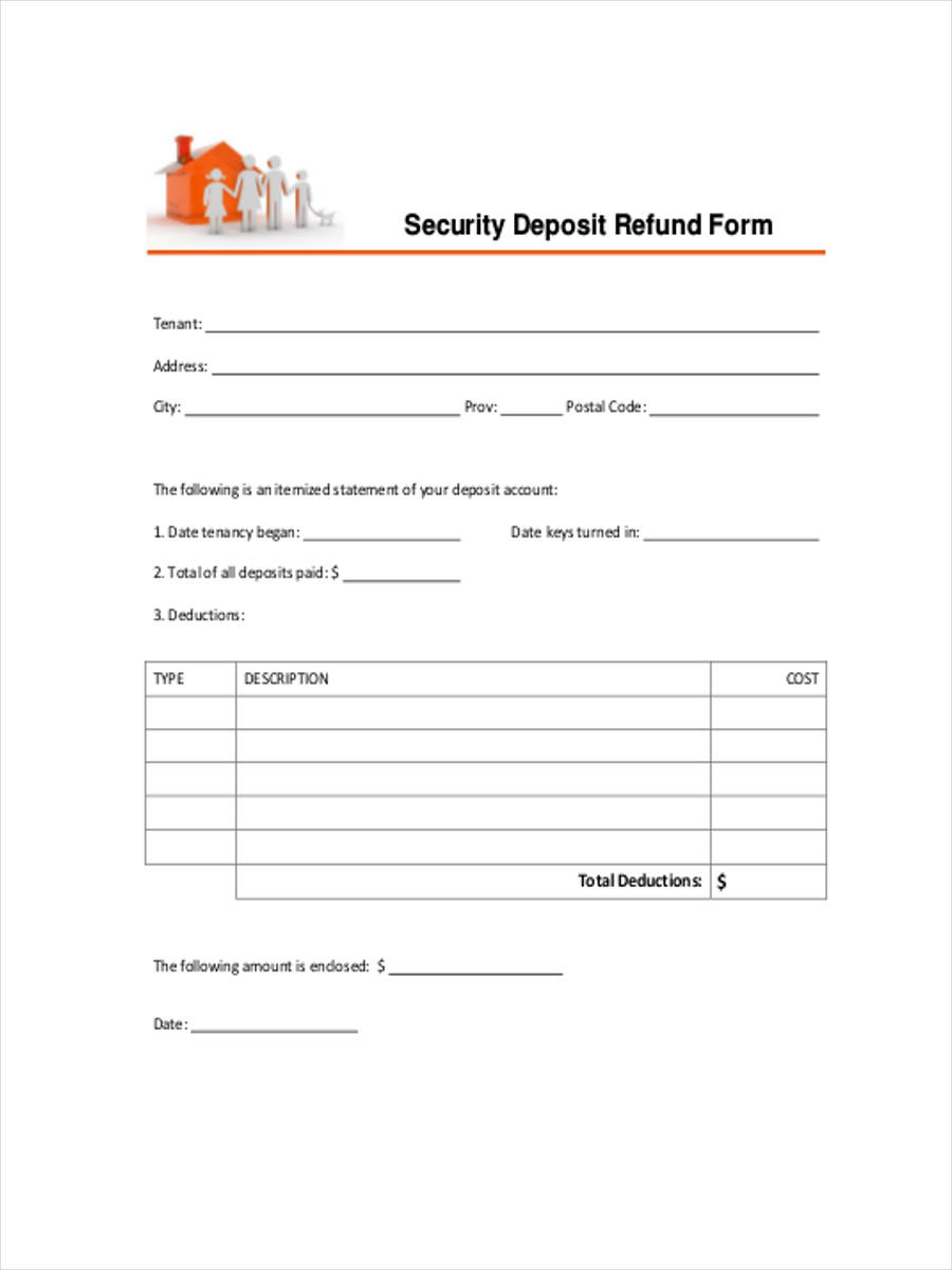 FREE 7+ Tenancy Deposit Forms in PDF