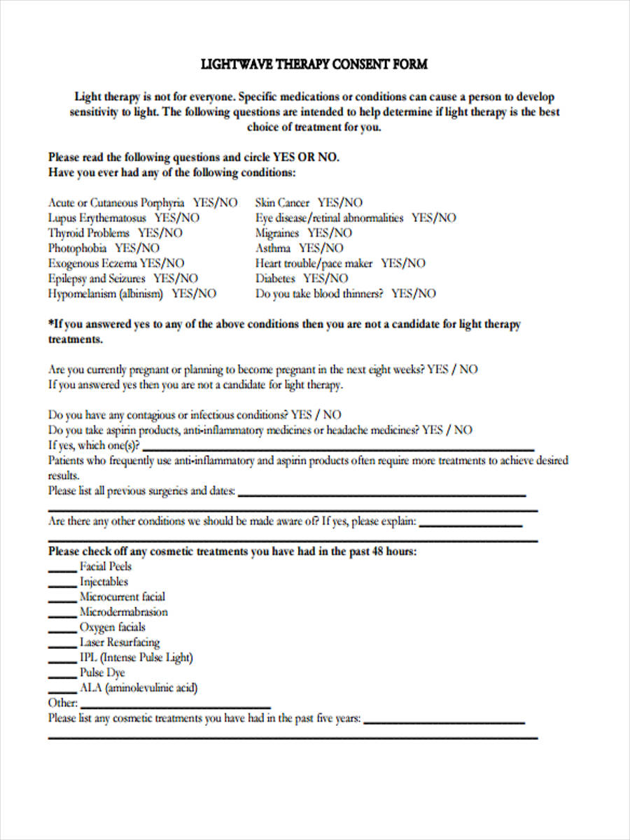 Therapy Consent Form Pdf